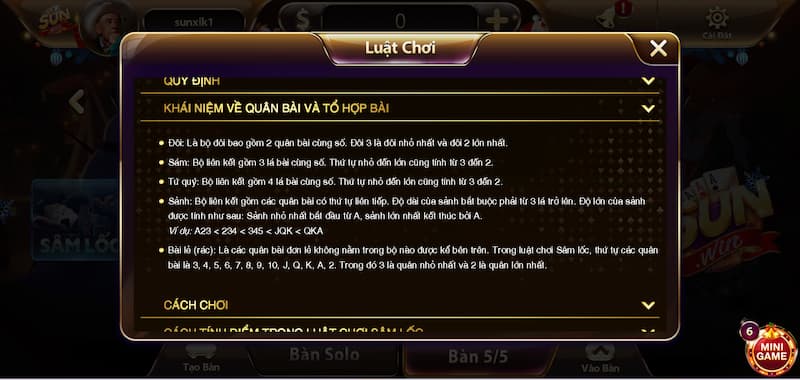 Game bài Sâm lốc Sunwin: Nhận thưởng mọi lúc mọi nơi 3 Khám phá những thuật ngữ thường dùng