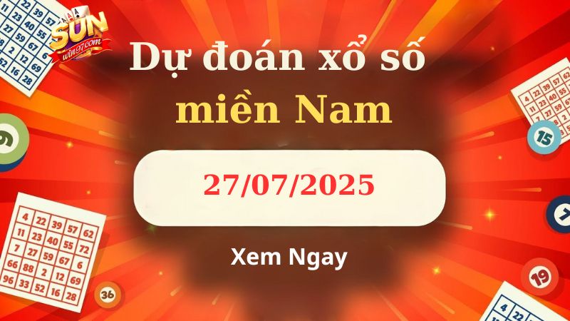 Soi cầu XSMN 27/07/2025 - Dự đoán xổ số miền Nam 27/07 1 Soi cầu XSMN 27/07/2025 - Dự đoán xổ số miền Nam 27/07